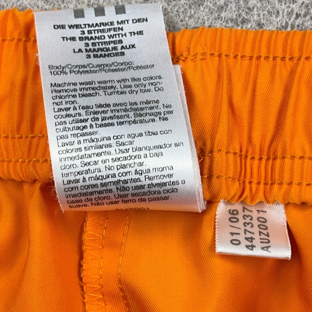 Vintage Adidas Pants Women Medium Tennessee Orange Cropped Baggy Y2K 2000s - Picture 13 of 14